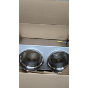 Valgus Commercial Stainless Steel Bain Marie Food Warmer 2 Round Pots Electric Soup Warmer with Lid and Tap for Home, Catering, Buffet
