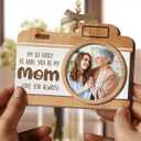 2 x Tiny Detalles Mothers Day Gifts for Mom from Daughter Son, 3-Layer Wooden Picture Frame Ornament, Birthday Gifts for Mom Mother in Law Step Mama, Custom Photo Keepsake