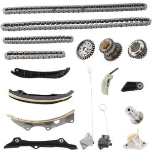3.6 Engine Timing Chain Kit with Sprocket, Compatible with 2011-2020 Chrysler Dodge Challenger Durango Jeep Ram ProMaster, Replaces 5184355AE 5047891AA, Fits 3.6L V6 DOHC Engine