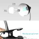 Desk lamp Eye-Caring Table Lamps, 360°Rotation Gooseneck Clip on Lamp Reading Light Portable Reading Book Light Clamp Study Desk Lamps for Bedroom and Office Home Lighting (Black)
