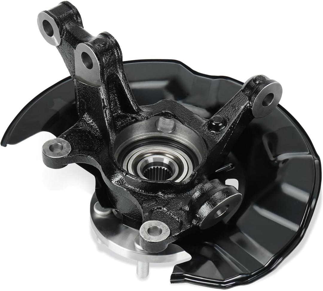 Front Right Side Steering Knuckle & Wheel Bearing Hub Assembly Compatible with Toyota Corolla 2009-2013 1.8L 2.4L, for Matrix 2009-2013 1.8L, Replace for 698-380 698380 510070, Passenger Side