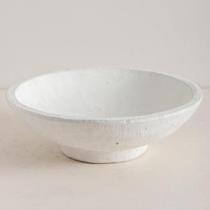Ceramic Large Decorative Bowl, 11.4 Rustic Decorative Bowls Key Bowl for Entryway Table Decor, Organic Modern Home Decor Bowl for Dining Table Centerpiece, Living Room, Bedroom (White)