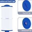 Cryspool 05033 Filter Compatible with Tuff Spa Filter, Del Sol Spas, Sundance Spas 6540-723, 5CH-402, FC-2811, South Pacific Spas, 40 Sq. Ft Spa Filter Cartridge, 2 Pack