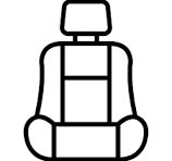 Grey Universal Seat Cover,  25*21 in