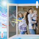 Window Privacy Film One Way Daytime Mirror Tint Treatments UV Heat Control Vinyl Stickers Sun Block Glass Paper Door Covering Reflective (Brown Silver, 41.3 Inch x 7.8 Feet)