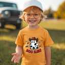 Halloween Shirts for Kids Toddler Boys Girls Pumpkin Shirts Ghost T-Shirts Clothes Short Sleeve Cotton Tee 2-8T (Boo Haw)