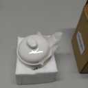 ONTUBE Ceramic Sugar Bowl with Lid and Spoon 12oz (White)