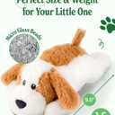 2 x Heatable Weighted Plush Puppy Dog  Cozy Comfort & Security, Soothing Stuffed Animal for Kids & Toddlers, Compact 1.5 lbs  Perfect for Cuddles!