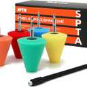 Polishing Cone, SPTA Car Wheel Hub Drill Buffing Sponge Pads Kit, Polishing Ball, 5 Pack Car Buffers and Polishers Kit, Attaches to Standard Household Drill