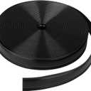 1" RV Vinyl Trim Molding Insert Black,for RV Camper Travel Trailer Screw Cover Gutter Corner Channel Outside Seam roof Edge Track Heavy Duty Trim (50 ft)