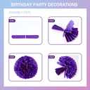 Happy Birthday Decorations For Women,Birthday Backdrop,Banner Balloons,Table Cloth,Paper pom poms Party Supplies for Girls (Mermaid)