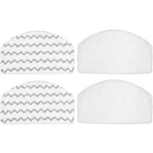 HOMEXCEL Steam Mop Replacement Pads Compatible with Bissell Powerfresh Steam Mop 1940 1806 1440 1544 Series, Model 19402 19404 19408 2685A 2075A 1940A 1940Q 1940T 1940W, Steam Mop Pads Refills, 4 Pack (White)