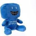 Blue Little Man Plush Stuffed Figure Pillow for Game Fan, Home Decor (D)