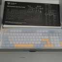 Wireless Keyboard Creamy Membrane with Rainbow Backlight,3-Mode Connectivity (BT/2.4G/USB-C) with LCD Screen & Multifunction Knob,200H Battery, 94 Key PBT Keycaps, Quiet Typing for Office/Home/Gaming