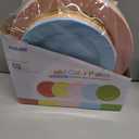 POSATE 60PCS Colorful Disposable Plastic Plates, Heavy Duty Plates for Wedding/Party, 30PCS Dinner Plates 10.25 and 30PCS Dessert/Salad Plates 7.5, Colorful Plates for Party Event