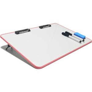 Slant Board for Writing 18" x 12" Magnetic Dry Erase White Board Workstation, 10-15 Adjustable Working Surface for Optimal Writing and Reading, Slant Board for Students & Teachers (Pink)
