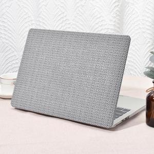 Seorsok Compatible for MacBook Pro 14 inch Case 2024-2021 M4 M3 Pro/Max A3112 A3185 A3401 A2918 A2992 M2 A2779 M1 A2442,Elegant Plastic Hard Shell Case Transparent Keyboard Cover,Beige Woven Fabric