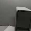 VICITON Modern Narrow Faux Leather Nightstand, Solid Wood Drawer, Storage Accent Table, Small Side End Table for Bedroom (Blue, Narrow) (Narrow (7.8 inch))