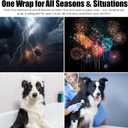 Quiet Ears for Dogs, Dog Calming Hoodie, Adjustable Dog Ear Muffs for Noise Protection, Ear Wrap Head Cover (M-Head Circle(13.7"~18.9"), Green)