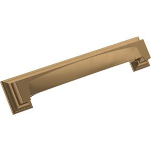 Amerock | Cabinet Cup Pull | Champagne Bronze | 5-1/16 inch & 6-5/16 inch (128 mm & 160 mm) Center-to-Center | Appoint | 1 Pack | Drawer Pull | Cabinet Handle | Cabinet Hardware | Zinc