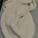 Couch Cushion Covers, Comfort Soft Magic Sofa Covers Washable Stretch Resistant Slipcovers for Sectional and L Shaped Seats Furniture Protectors for Pets (1PC Chair Cushion Cover, Ivory)