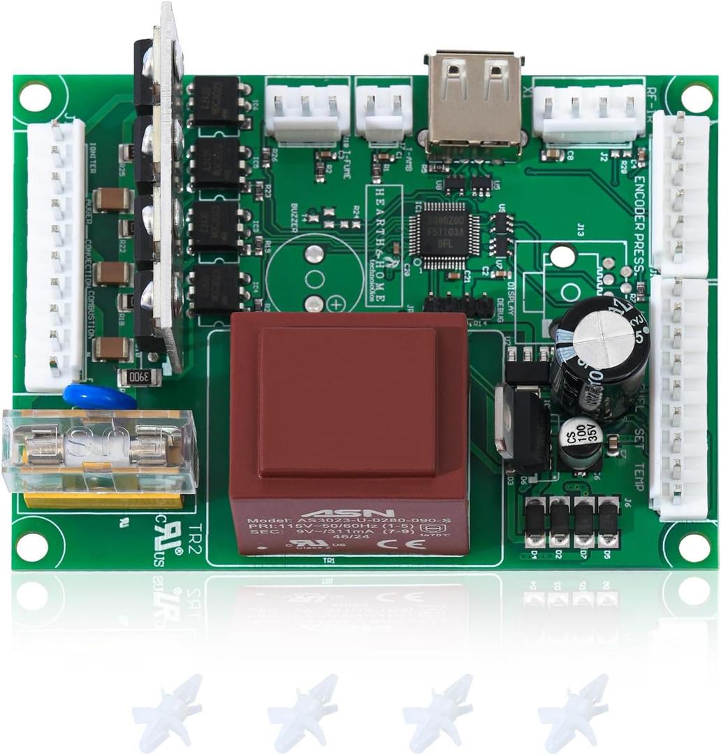 Circuit Control Board Replacement for PelPro PP130, Pleasant Hearth PH50PS and PH50CABPS Pellet Stove Replace SRV7077-050