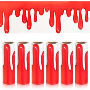 Tenceur 6 Rolls 98 Ft Bulletin Board Borders Red Bulletin Board Trim Widen 7.8 Inches Classroom Borders Decorations for Chalkboard Whiteboard Posterboard School Classroom Office