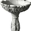 Angel Bird Bath for Outdoors, Garden Yard Patio Outdoor Bird Baths with Stable Base22.4in Decorative Birdbath, Durable Weather-Resistant Concrete Bird Bath Look,