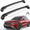 KINGGERI 300lbs Roof Rack Cross Bars - Compatible with Genesis GV70 2022-2026 with Flush Side Rails, Lockable Heavy Duty Aluminum Roof Rails Crossbars Luggage Cargo SUV Accessories