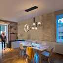 Siittoo Modern Chandeliers for Dining Room, Dimmable Led Linear Pendant Light with Remote Control, Black Gold Pendant Lighting Hanging Light Fixtures for Kitchen Island, Dining Room, Living Room (48W)
