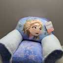 Idea Nuova Frozen Elsa Figural Disney Bean Bag Chair with Sherpa Trim,Polyester, Purple Snowflake, Ages 3+, Small