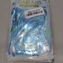 6 Pack 10 Ft Light Blue Foil Fringe Garland Metallic Tinsel Streamers Banner Wall Hanging Curtain Backdrop for Parade Floats, Christmas Day, Thanksgiving Day, Halloween, New Year Party Decoration