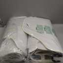 2PCS Car Towel Seat Cover, Waterproof Sweating Non-Slip Premium Soft Towel Carseat Protector, Universal Machine Washable Car Truck SUV Front Seat Cover for Gym Workout Beach Hiking (White)