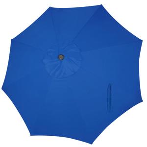 Blissun 9ft Patio Umbrella Replacement Canopy, Market Outdoor Table Umbrella Top for 8 Ribs (Royal Blue)
