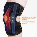 CHIYAN Hinged Knee Brace with Side Stabilizers for Men Women, Metal Hinge Knee Support for Meniscus Tear Arthritis Pain Relief, ACL, PCL, MCL (Small(1 Pack), Black)