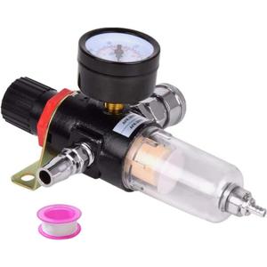 1/4" BSP Air Compressor Moisture Filter Trap Oil Water Separator Regulator Lubricator