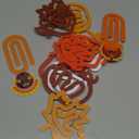 12 Pcs Thanksgiving Jumbo Acrylic Paper Clips Turkey Paperclip Design Bookmark Gift Set for Book Lovers Thanksgiving Appreciation Supplies Office School Gift Ideas, 6 Styles