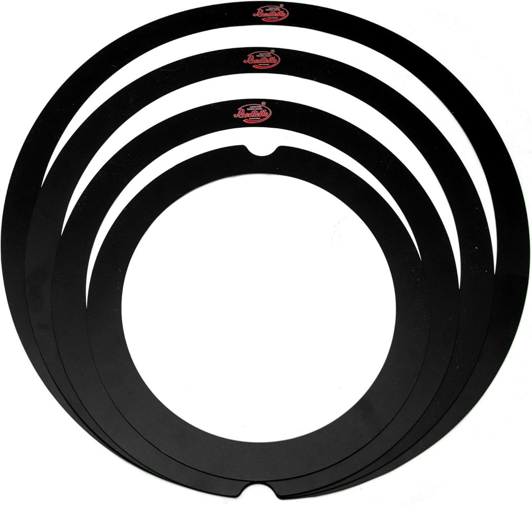 5 Pack Drum Dampening Ring Set, Low-End Control Universal 8-16" Tom/Snare Overtone Control Rings, Reduce Ringing & Enhance Warmth, 7 Colors (Black-4Pcs)