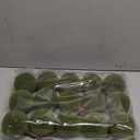 Liliful 15 Pcs Velvet Christmas Balls Bulk Flocked Christmas Tree Ball Ornaments Plastic Xmas Decorative Hanging Ornaments(Green,3.15 Inch)