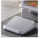 SpaceTime Elevated Cat Litter Mat for Litter Box,Trapping Litter Ramp/Steps for Floor Indoor,Washable Easy Cleaning Cat Pad with Filter Function,Suitable for Kitty & Senior Cats (Light Grey)