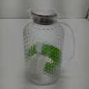 Pitcher, 100 Oz Glass Pitcher with Lid & Safe Packing, Easy Clean Heat Resistance Borosilicate Glass Jug for Hot/Cold Water, Milk, Ice Tea and Juice Beverage