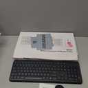 Wireless Keyboard and Mouse Combo, Full Size Silent Ergonomic Keyboard and Mouse, Long Battery Life, Optical Mouse, 2.4G Lag-Free Cordless Mice Keyboard for Computer, Mac, Laptop, PC, Windows