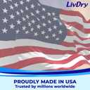 LivDry 2XL Overnight Adult Diapers for Women and Men, XXL Incontinence Underwear, 60-80" Waist, Disposable Pull-On Briefs, XX-Large, 12 Pack