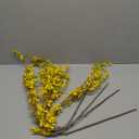 Sggvecsy Fake Forsythia Stems Artificial Orchids Flowers 4 Pcs Fake Forsythia Branches Fake Faux Long Stem Flowers Yellow Silk Forsythia Branches for Home Wedding Indoor Outdoor Decoration