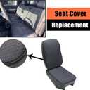 NLQR #69C Dark Gray Cloth Driver & Passenger Bottom & Top Lean Back Replacement Seat Covers & Middle Jump Seat Cover fit for Chevy Silverado GMC Sierra 1500 2500HD 3500HD 2003 2004 2005 2006 2007