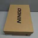 NINGO Leather Non Slip Shoes for Men Women, Slip On Water Resistant Work Loafers, Slip Resistant Lightweight Breathable Chef Footwear & Sneakers for Kitchen/Restaurant Staff and Hospitality (10 Women/8.5 Men, Black)