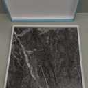 VaryStyle 18-Sheet Vinyl Flooring Peel and Stick Floor Tile Black Grey Slate Marble Tiles for Bathroom Waterproof Removable Thick Floor Covering 12"x12" Temporary Flooring for Renter Bedroom Basement