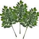 12Pcs Italian Ruscus Greenery Stems Artificial Silk Greenery Leaves Garland Vines Hanging Spray for DIY Wedding Arch Bouquet Filler Table Centerpieces Home Indoor Decor (23 inch)