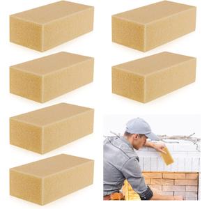 Tessco for you 6 Pcs Reusable Soot Eraser Sponge for Dry Cleaning - Effective Soot Remover for Pet Hair, Dust, and Dirt on Painted Walls, Books, and Car Interiors