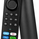 Replacement Firestick Remote Control for Fire Smart TV Cube & Stick (2nd Gen, 3rd Gen, 4K Max, 4K, Lite), Samrt TV 3rd Gen, for Toshiba, Insignia, Hisense, Pioneer TV (Black1)